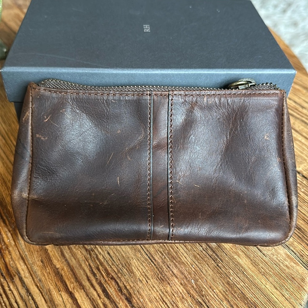 Restoration hardware small italian leather bag